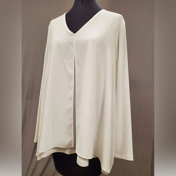 Joseph Ribkoff Split Front /Sides Sheer Size Overlay Gorgeous - Picture 3 of 12